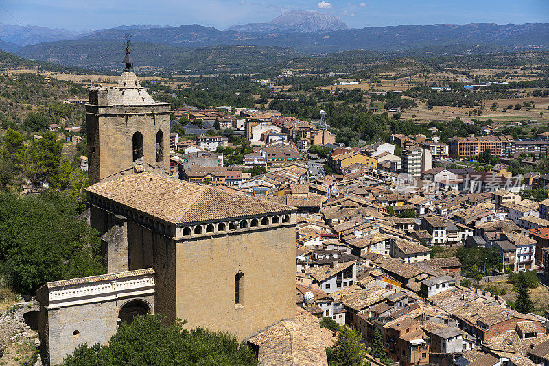 Viergen de la Pena Basilica教堂在西班牙Ribagorza的Huesca Aragon的Graus世纪16世纪